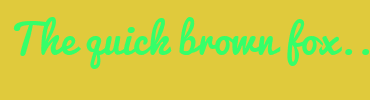Image with Font Color 35FF69 and Background Color E0CA3C